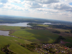 вид с полета на параплане