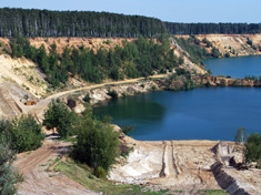 Площадка для спуска зорба летом с приземлением в воду!